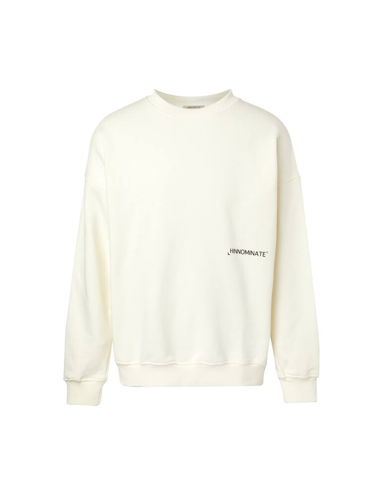 rinascente HINNOMINATE Small logo + back big logo sweatshirt - white