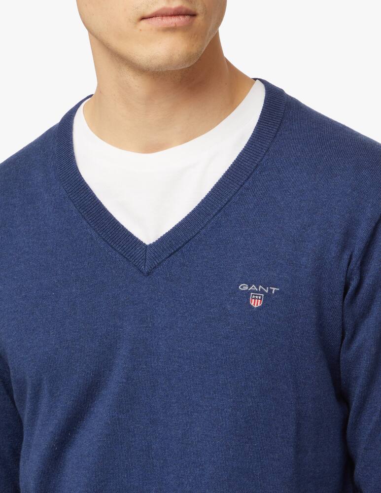 rinascente Gant Maglia scollo a v in lana e cotone