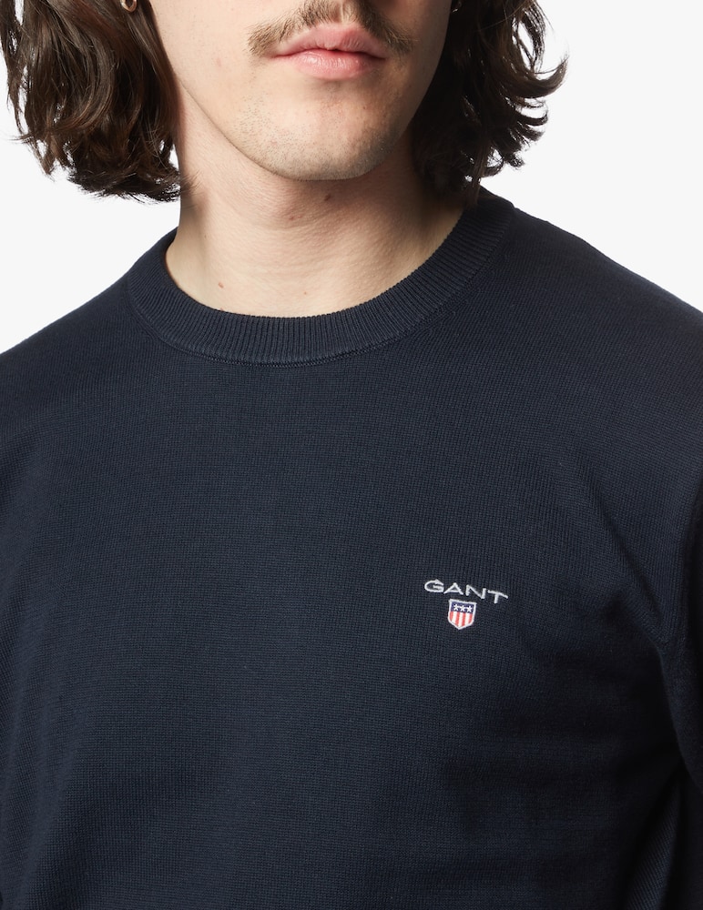 rinascente Gant Maglia girocollo cotone rasato - blu