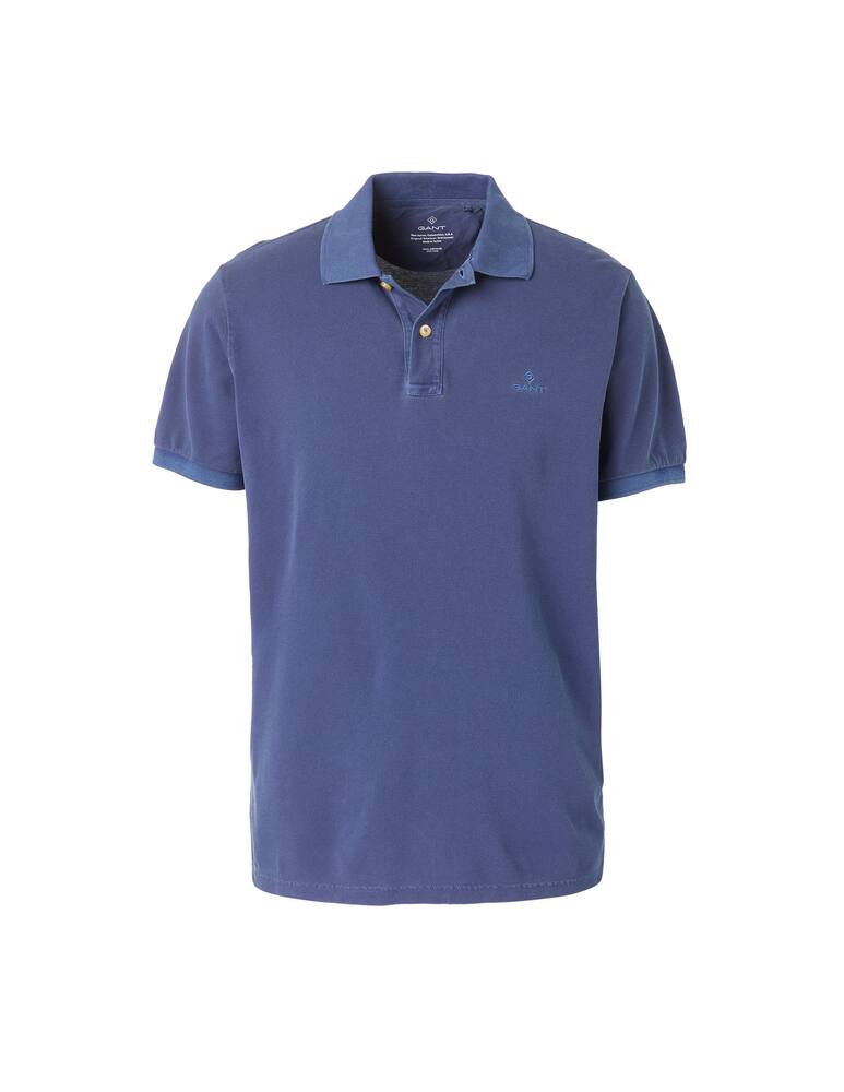 rinascente Gant Polo manica corta piquet lavata - blu