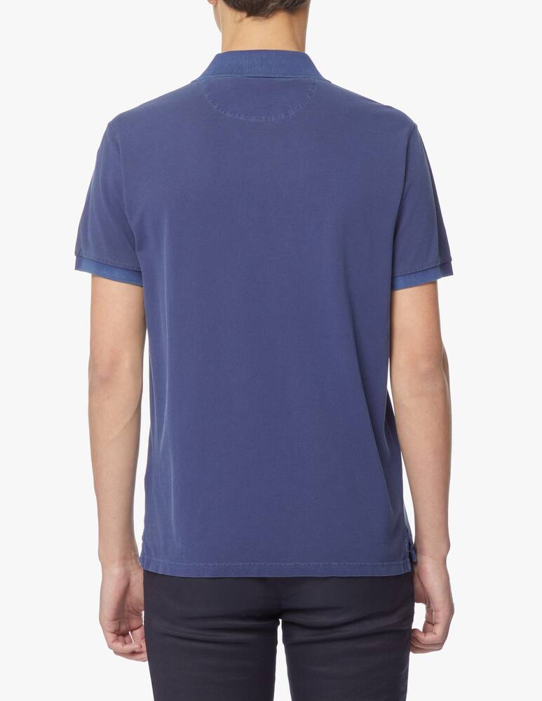 rinascente Gant Polo manica corta piquet lavata - blu