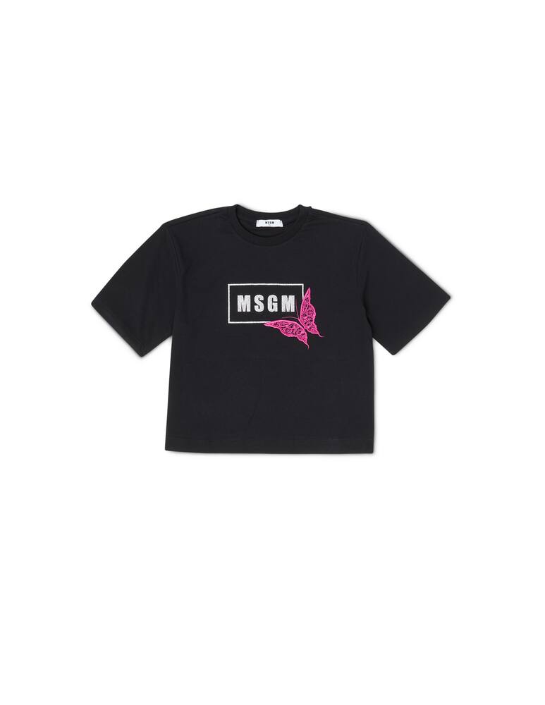 rinascente MSGM Cotton cropped t-shirt