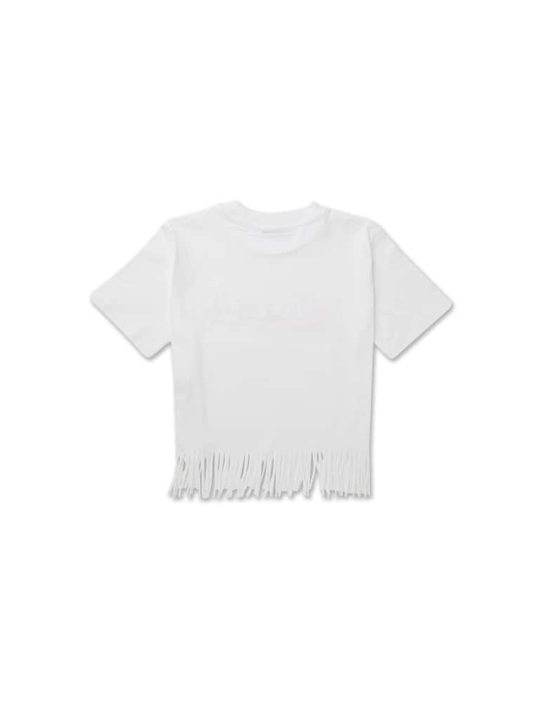 rinascente MSGM Jersey cropped t-shirt - Bianco
