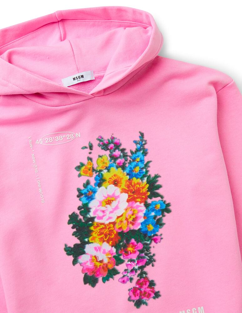 rinascente MSGM Over fit hoodie - Rosa