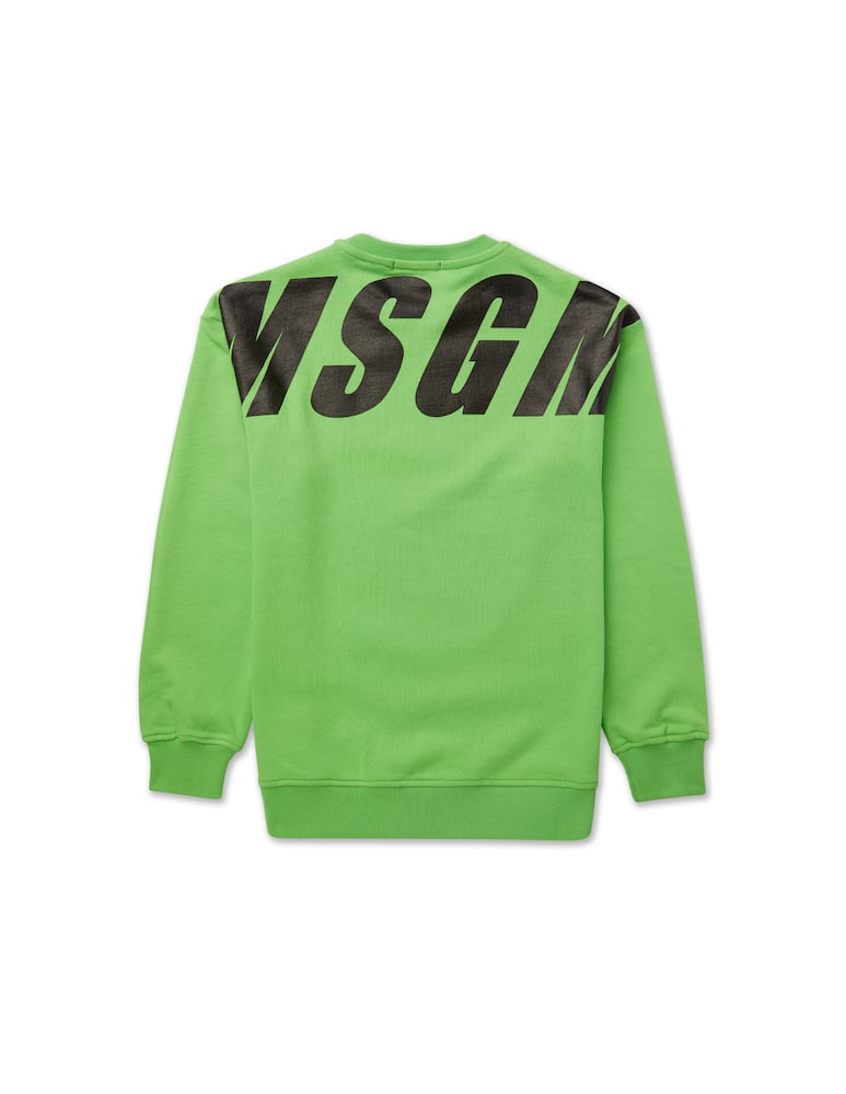rinascente MSGM Felpa girocollo over fit  - Verde