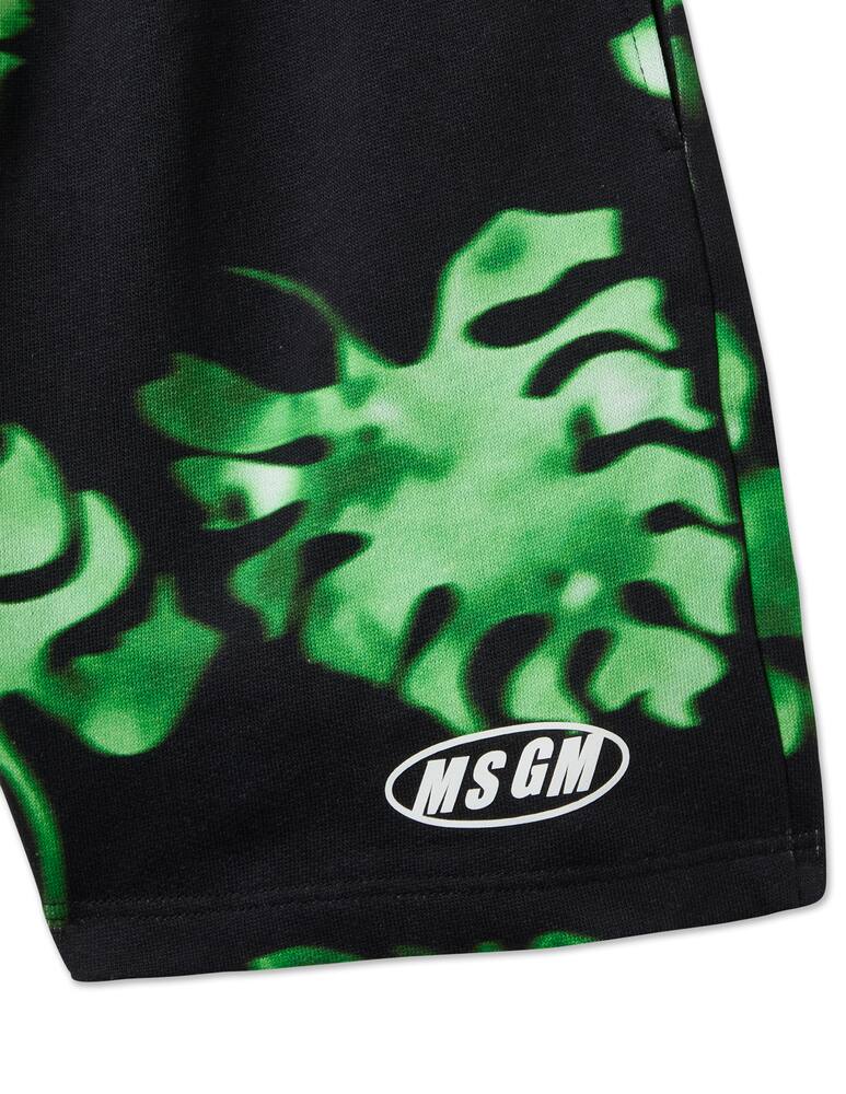 rinascente MSGM Pantaloni corti in cotone over fit - Verde