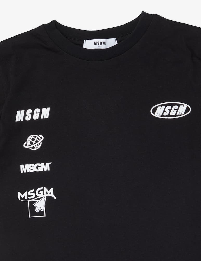 rinascente MSGM Maglietta manica corta in jersey - Nero