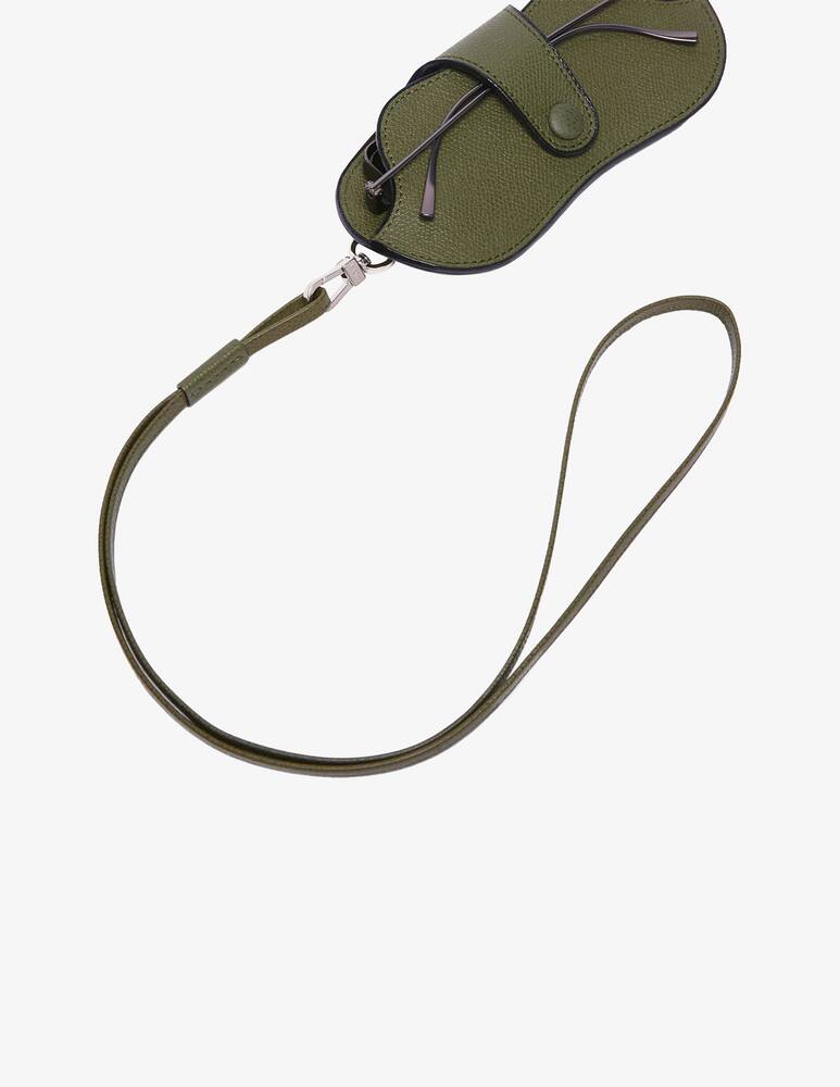 rinascente Valextra Porta occhiali in pelle con Tracolla