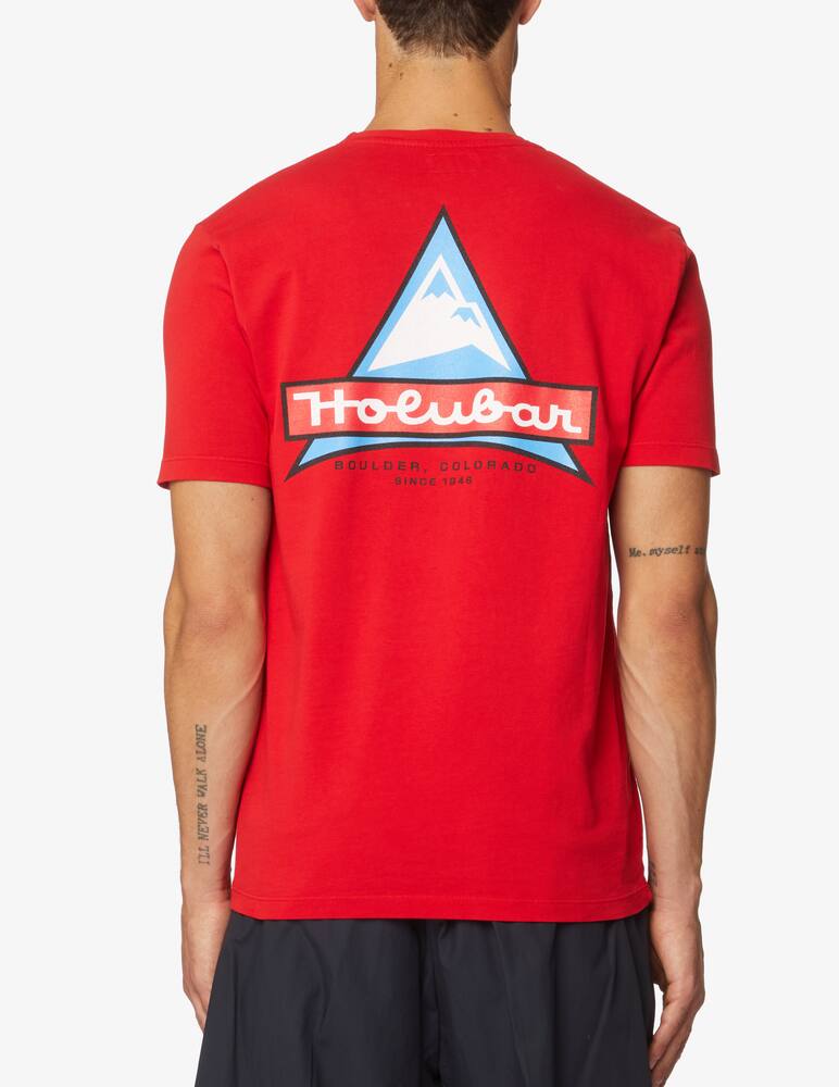 rinascente Holubar Maglietta manica corta con logo jj20 - rosso