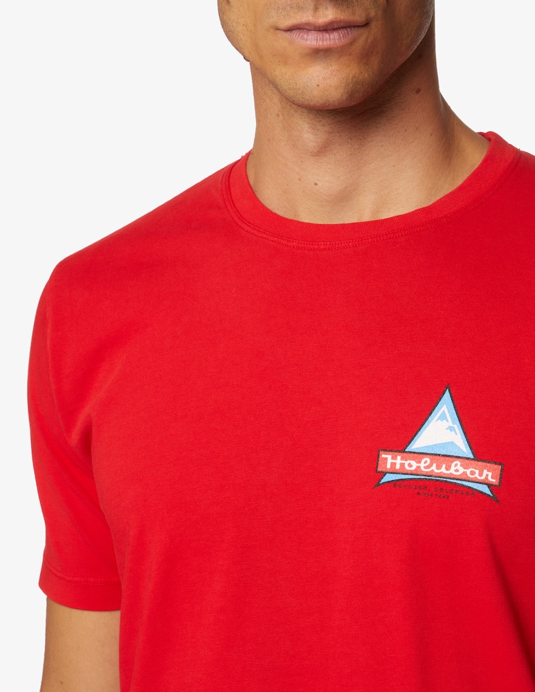 rinascente Holubar Maglietta manica corta con logo jj20 - rosso