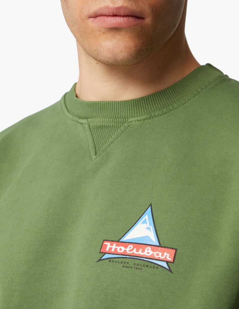 rinascente Holubar Felpa girocollo peak jj20 - oliva