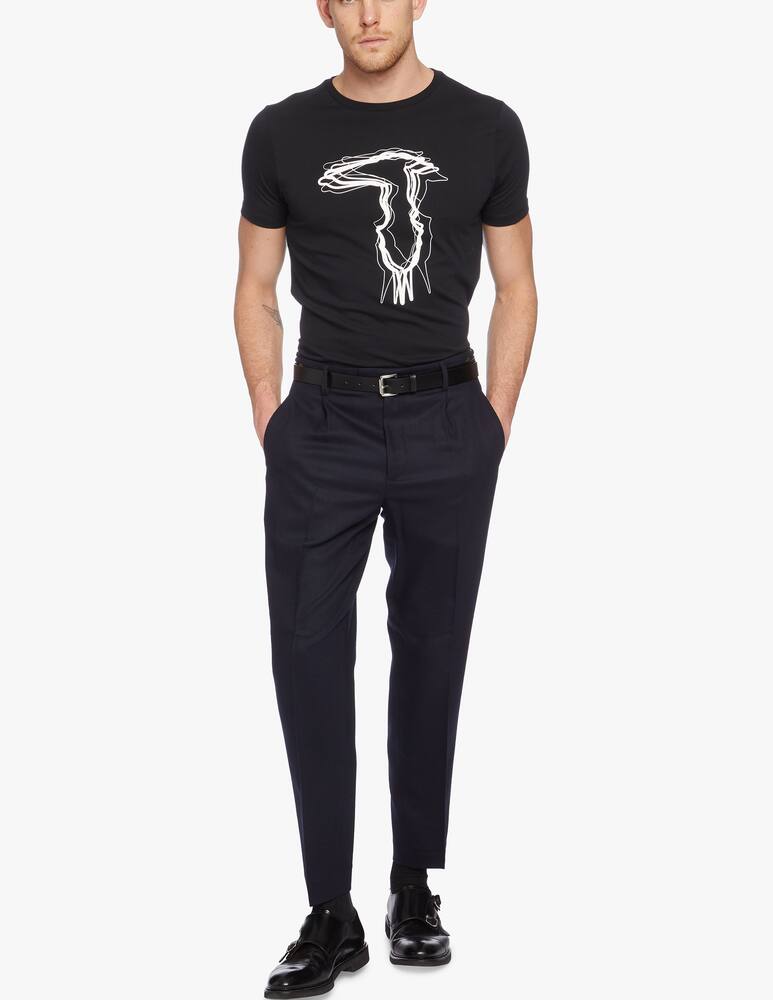 Trussardi T-shirt regular fit in jersey con logo grafico - immagine 2 Trussardi T-shirt regular fit in jersey con logo grafico - immagine 2