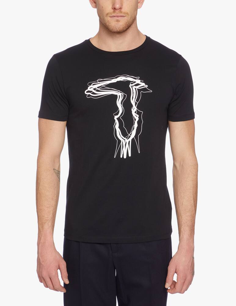 rinascente Trussardi Regular-fit jersey t-shirt with bold logo