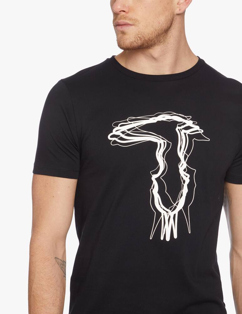 Trussardi T-shirt regular fit in jersey con logo grafico - immagine 5 Trussardi T-shirt regular fit in jersey con logo grafico - immagine 5