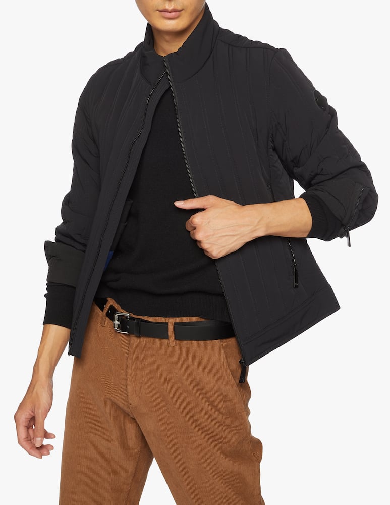 rinascente Trussardi Slim fit down jacket in stretch matte nylon