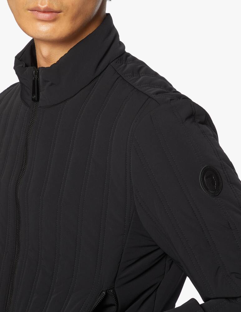 rinascente Trussardi Slim fit down jacket in stretch matte nylon