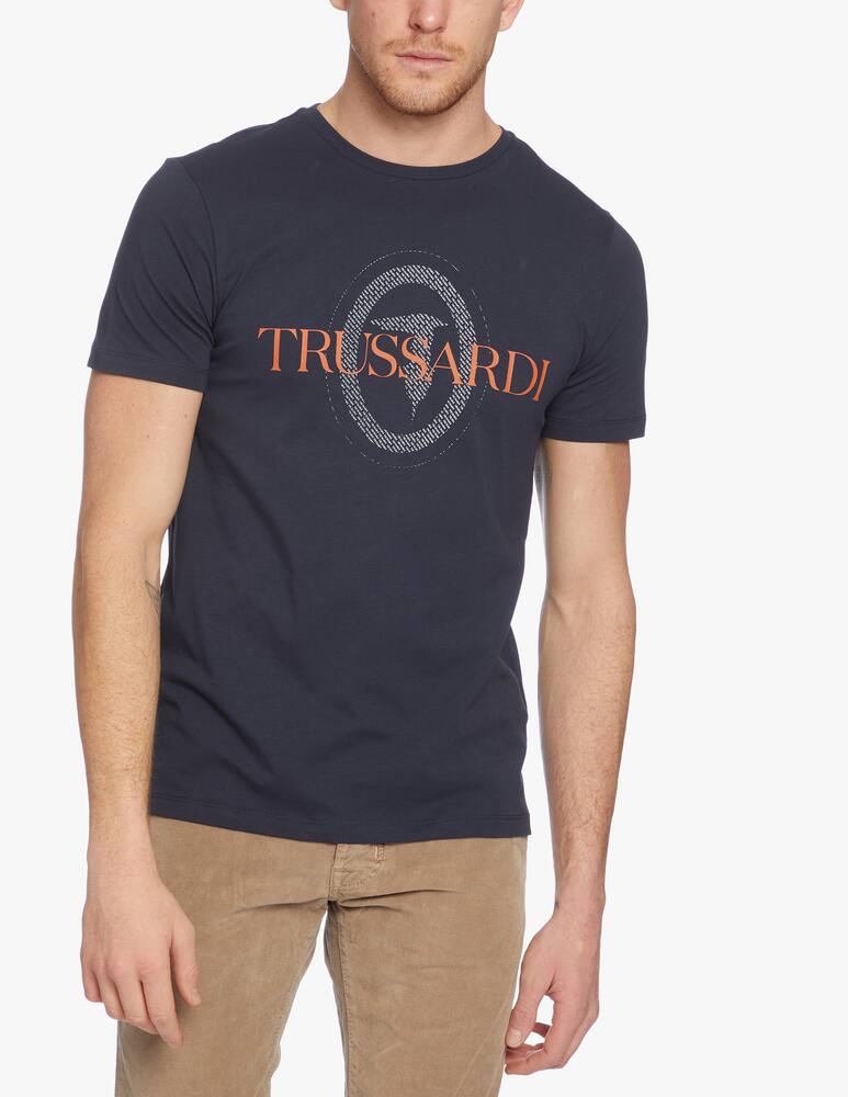 rinascente Trussardi T-shirt regular fit con stampa levriero