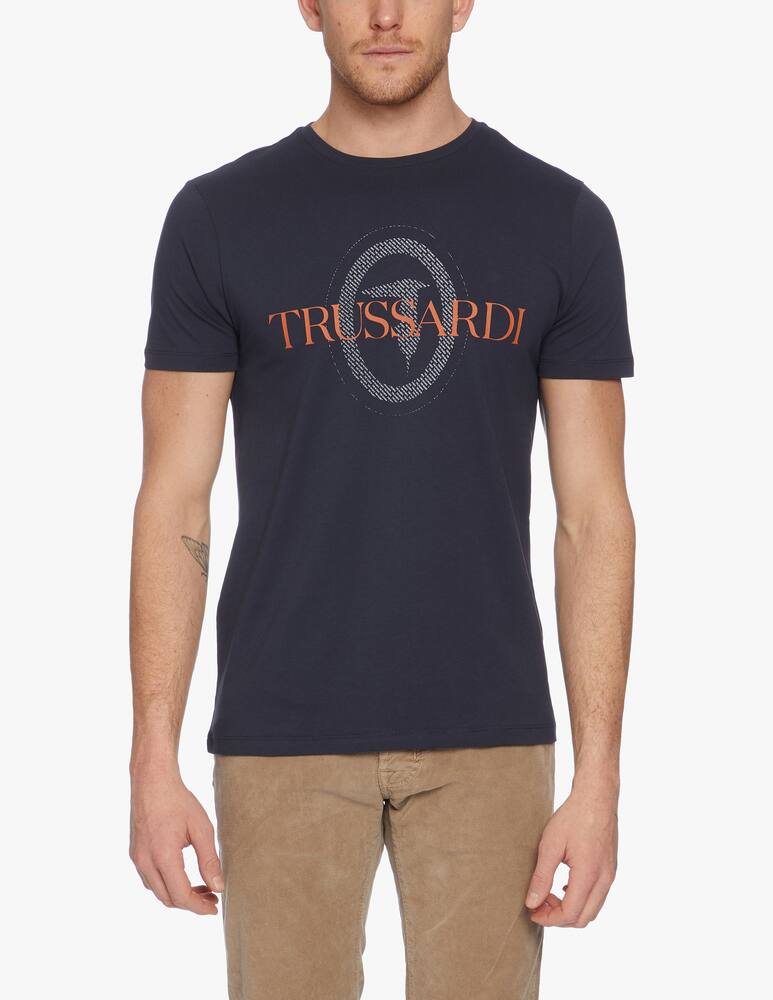 rinascente Trussardi T-shirt regular fit con stampa levriero