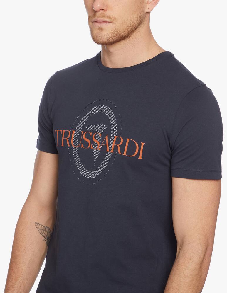 rinascente Trussardi T-shirt regular fit con stampa levriero