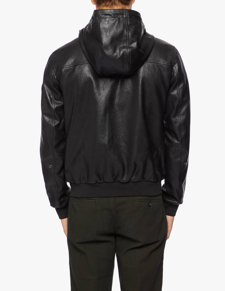 rinascente Trussardi Giubbotto con cappuccio in similpelle