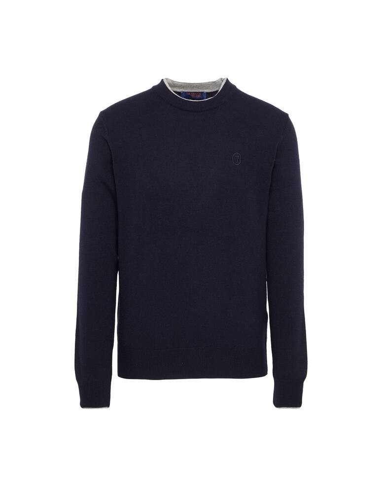 Trussardi Slim fit wool crew neck pullover - picture 1 Trussardi Slim fit wool crew neck pullover - picture 1