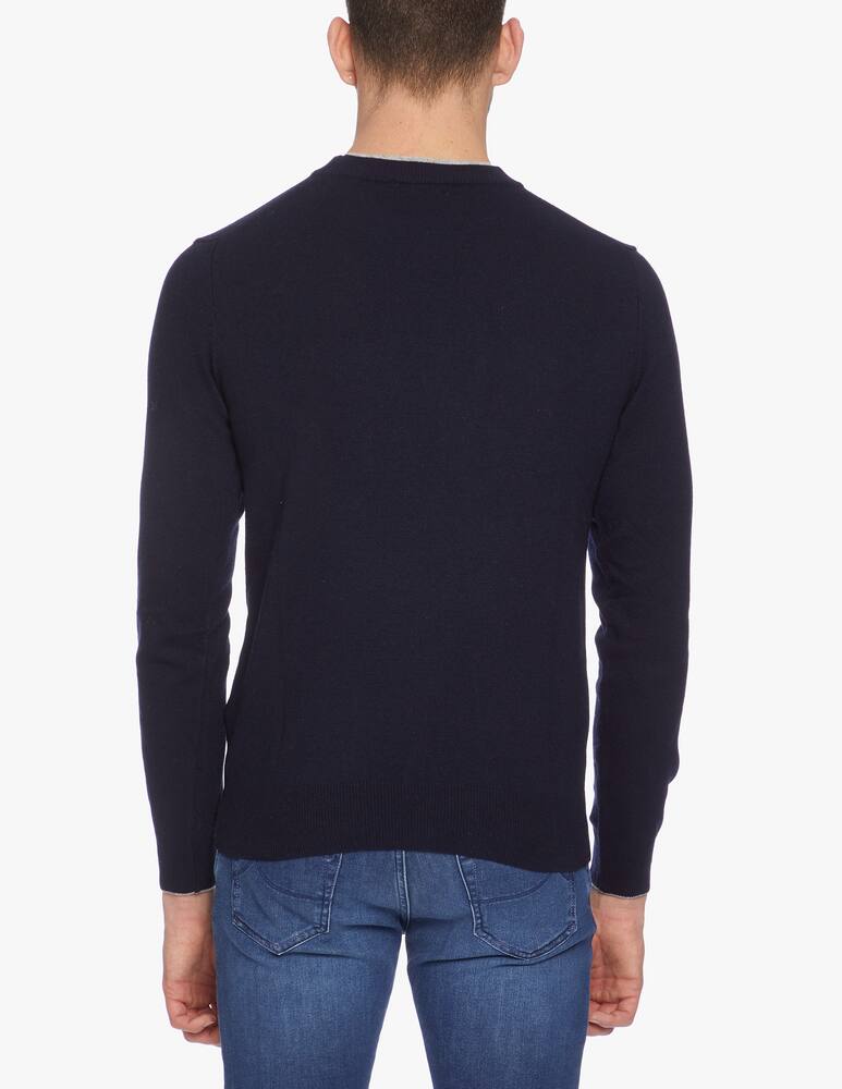 Trussardi Slim fit wool crew neck pullover - picture 3 Trussardi Slim fit wool crew neck pullover - picture 3