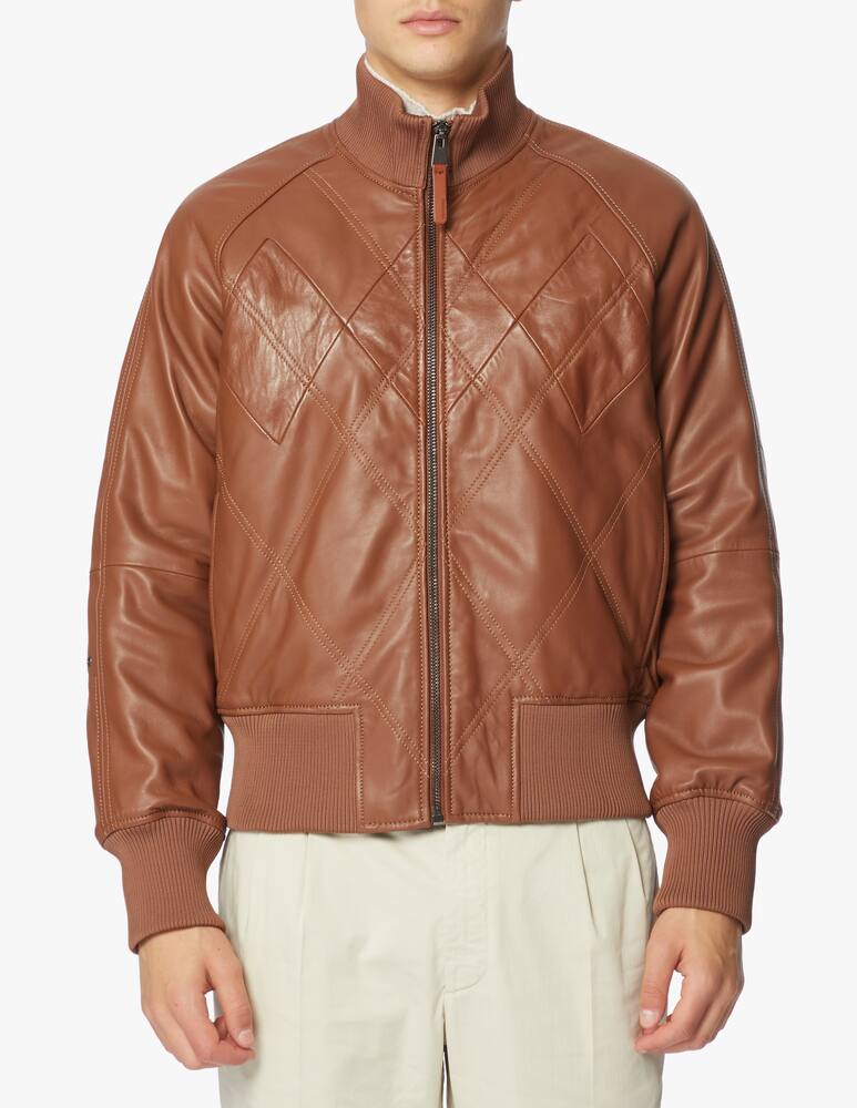 rinascente Trussardi Bomber in pelle soft touch