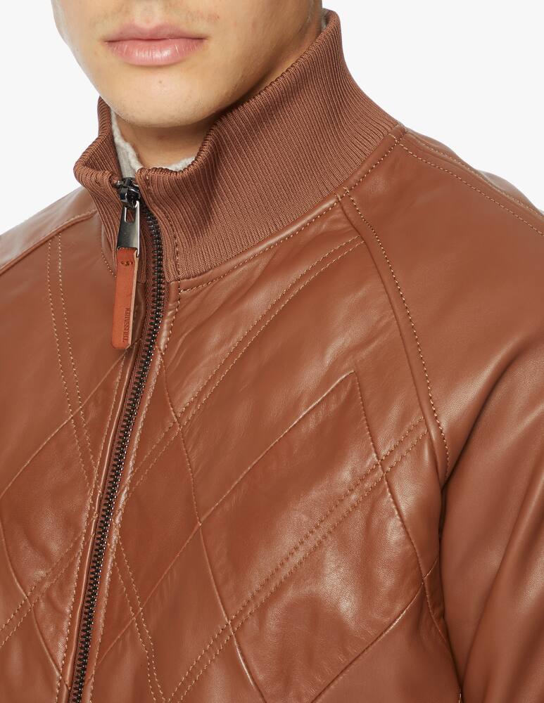 rinascente Trussardi Bomber in pelle soft touch