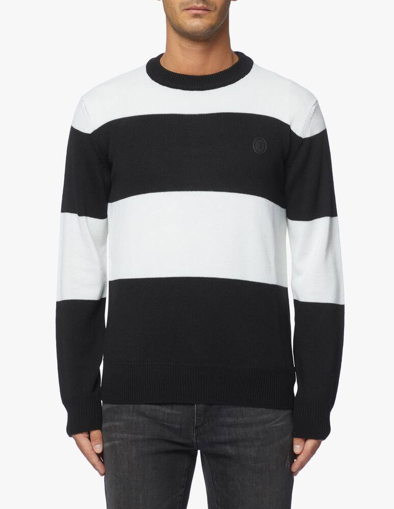 rinascente Trussardi Striped wool blend roundneck sweater