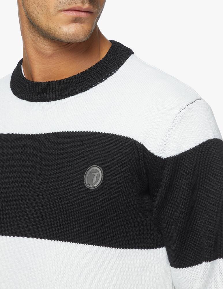 rinascente Trussardi Striped wool blend roundneck sweater