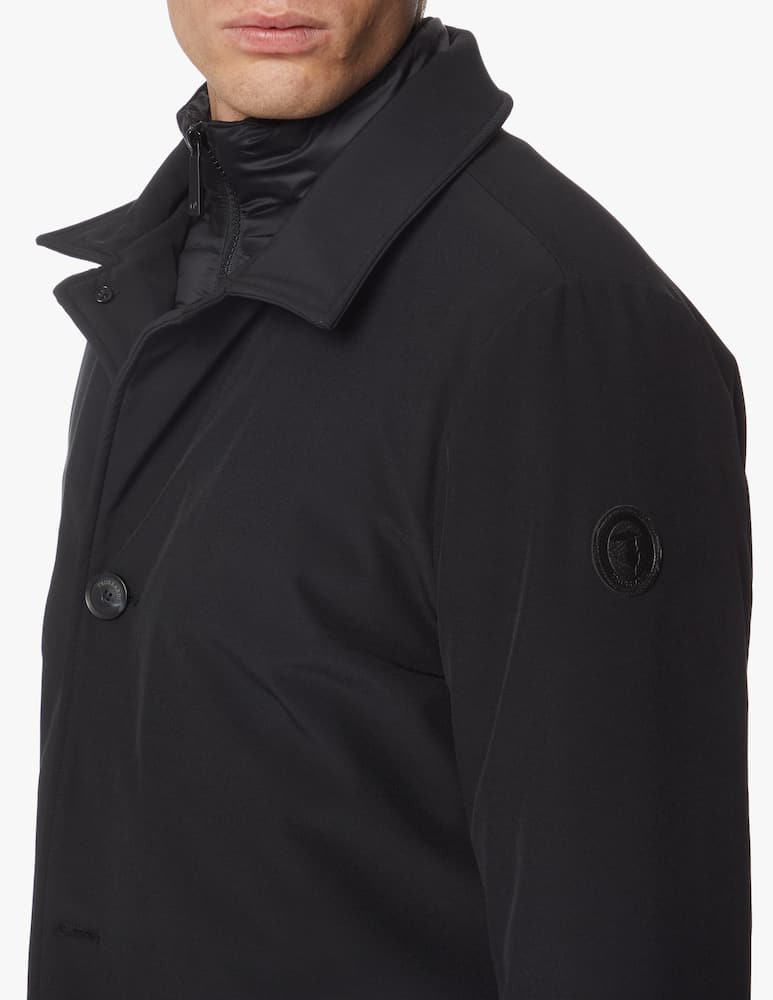 rinascente Trussardi Trench imbottito in tessuto tecnico