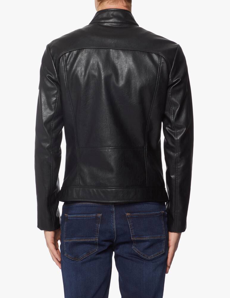 rinascente Trussardi Giacca biker in similpelle martellata