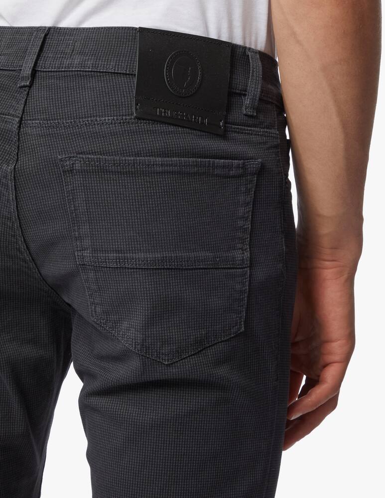 rinascente Trussardi Pied de poule 5 pocket 370 trousers