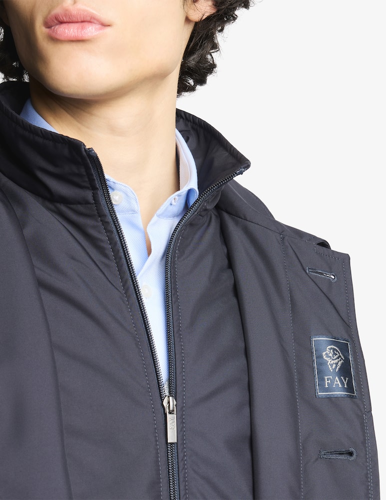 rinascente Fay Morning coat in popeline tecnico
