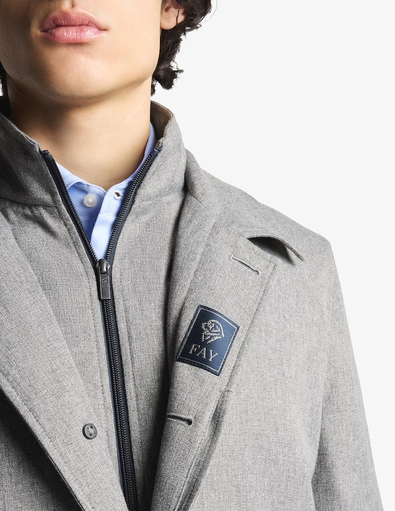 rinascente Fay Morning coat in technical twill
