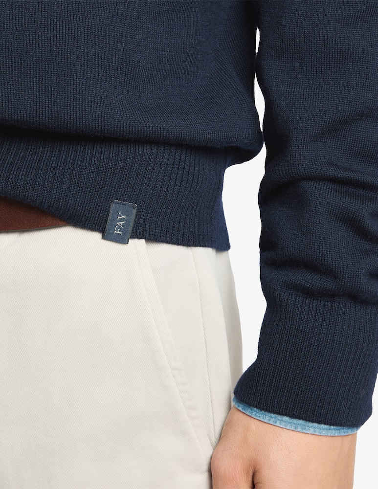rinascente Fay Maglia girocollo in lana merino