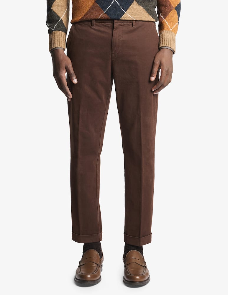 Fay Slim fit cotton gabardine trousers - picture 1