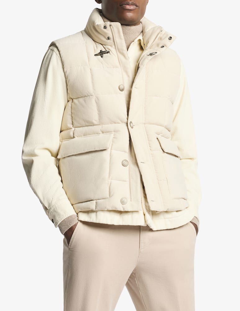 Fay velvet down gilet - picture 1 Fay velvet down gilet - picture 1