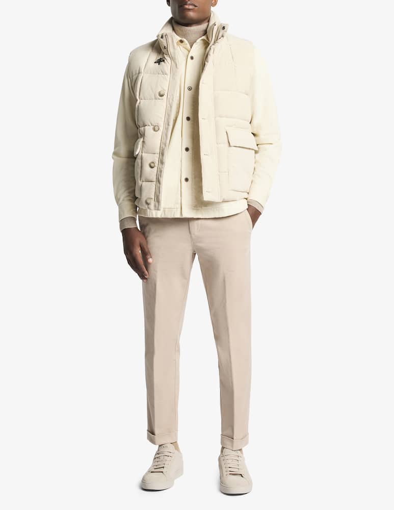 Fay velvet down gilet - picture 2 Fay velvet down gilet - picture 2