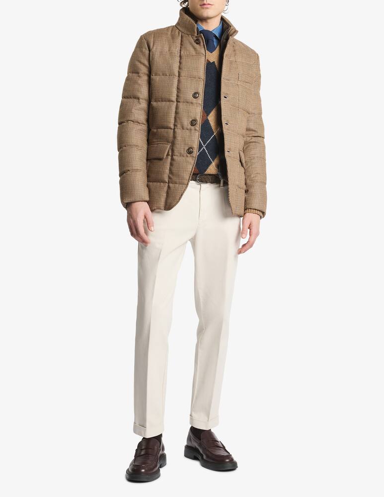 rinascente Fay Houndstooth wool down jacket