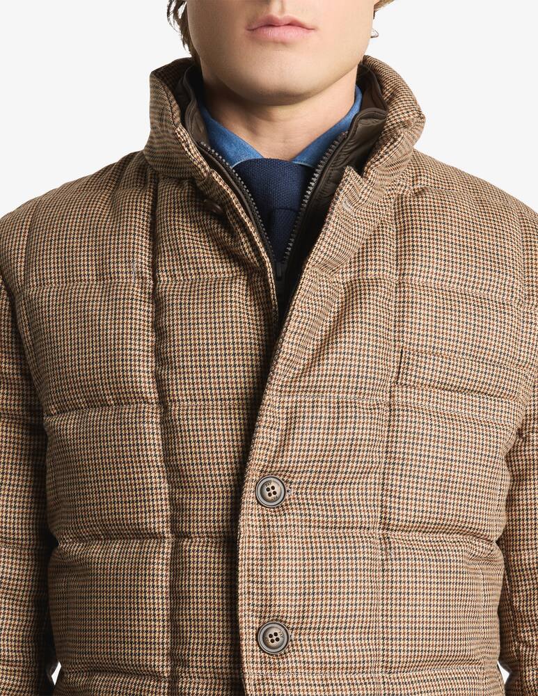 rinascente Fay Houndstooth wool down jacket