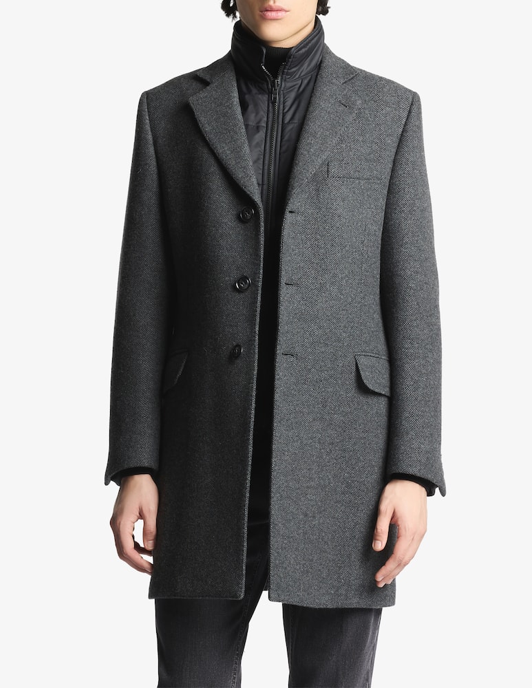 rinascente Fay Wool herringbone double coat