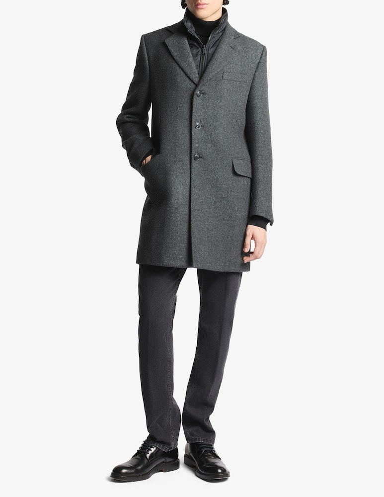 rinascente Fay Wool herringbone double coat