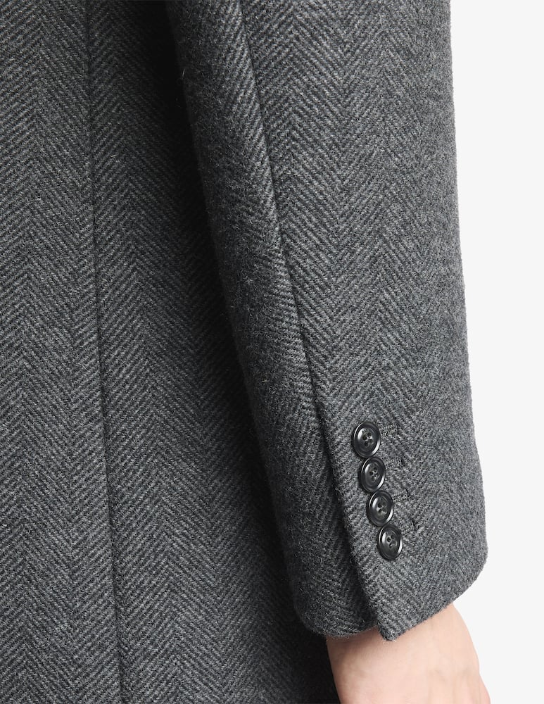 rinascente Fay Wool herringbone double coat