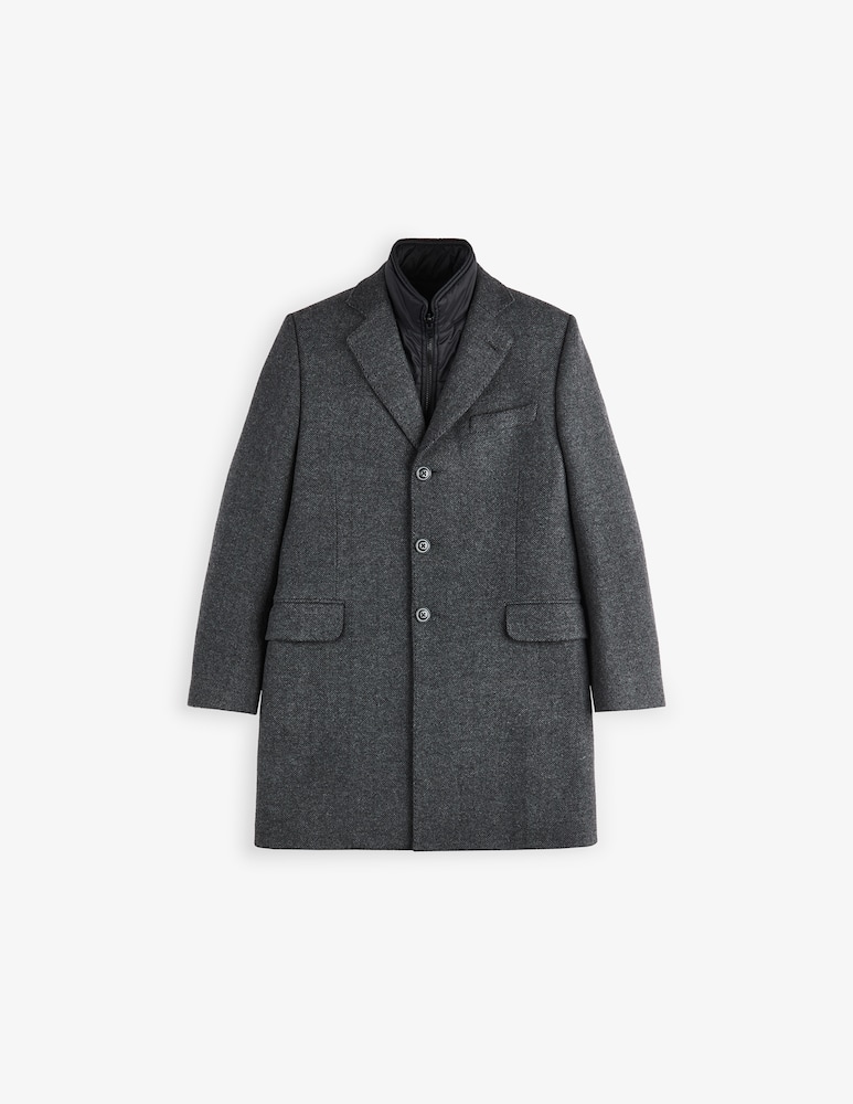 Fay Wool herringbone double coat - picture 7