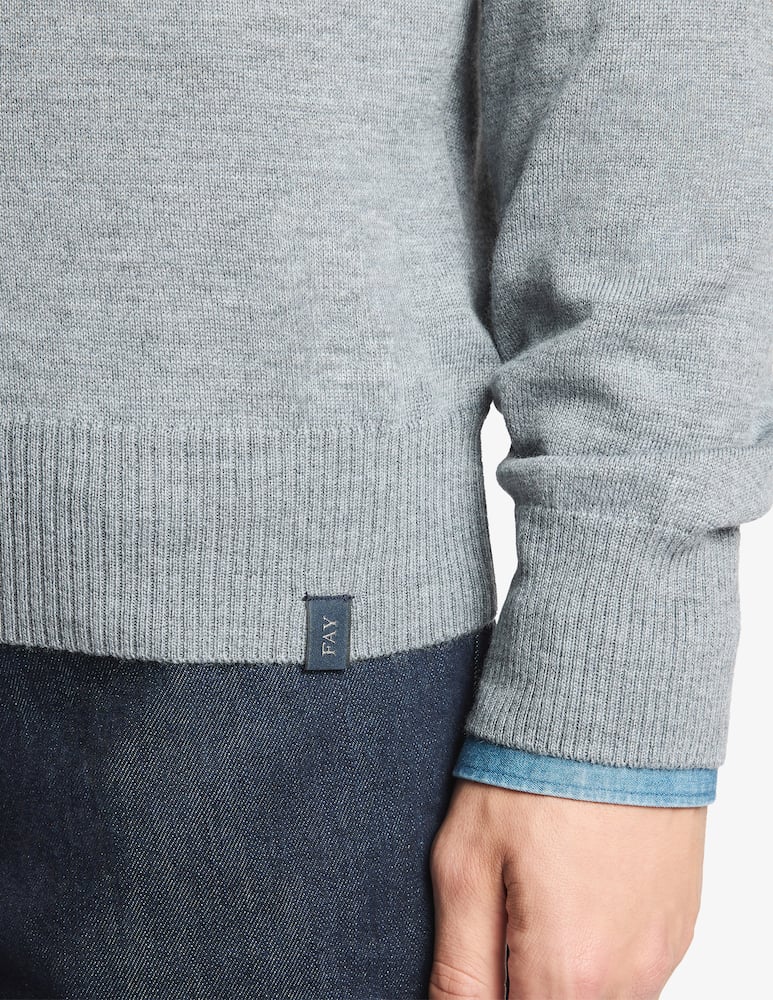 Fay Merino wool crewneck jumper - picture 4 Fay Merino wool crewneck jumper - picture 4