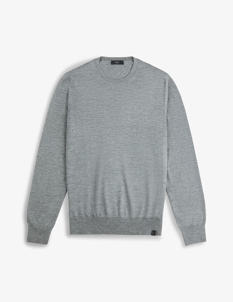 Fay Merino wool crewneck jumper - picture 5 Fay Merino wool crewneck jumper - picture 5
