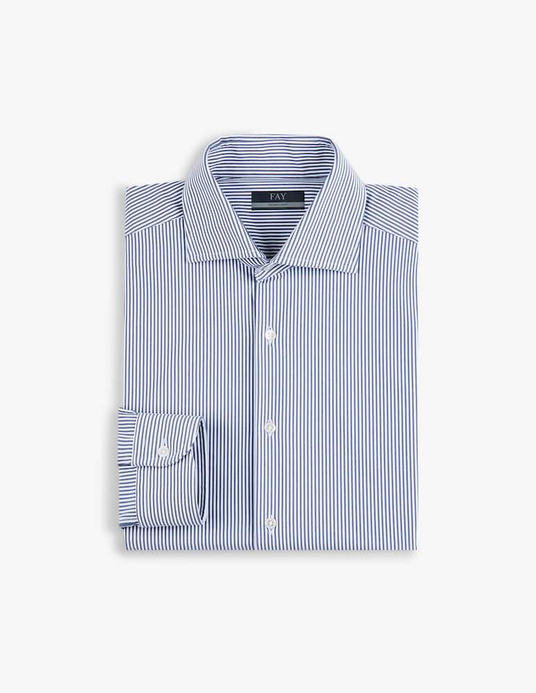 rinascente Fay Camicia regular fit in jersey tecnico rigato