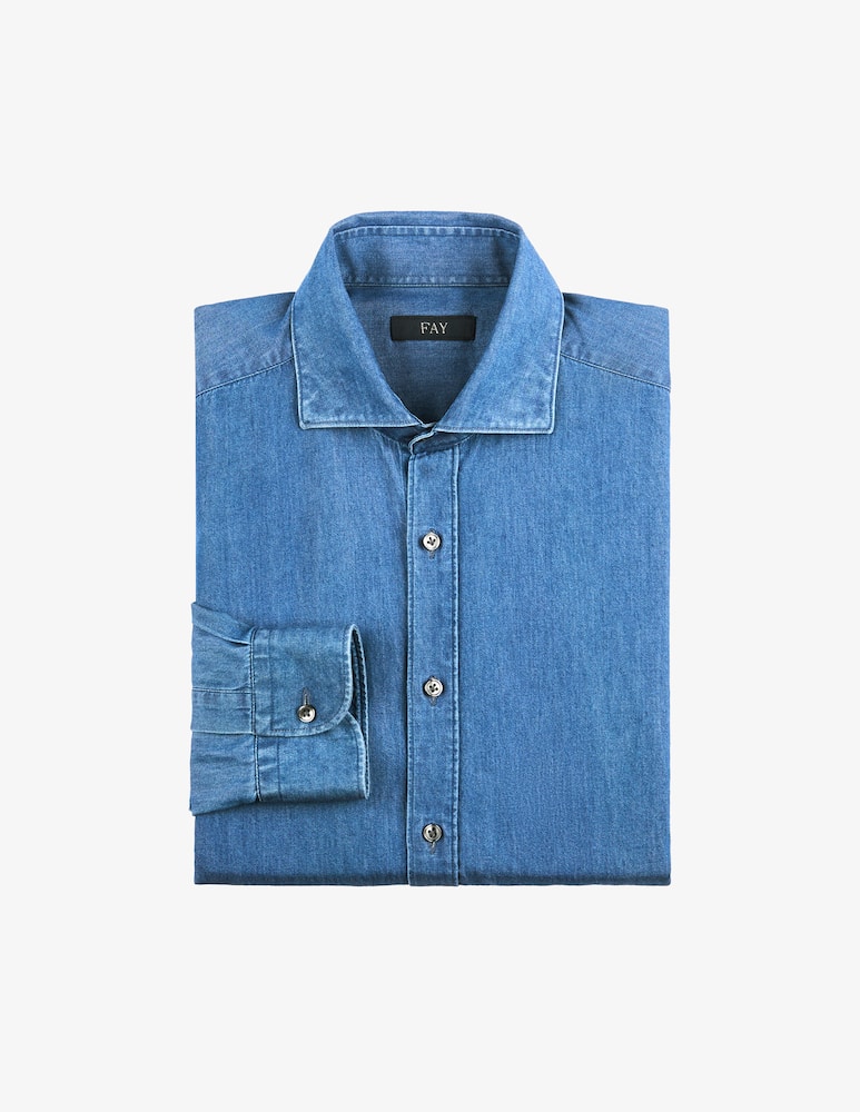 rinascente Fay Camicia regular fit in jeans