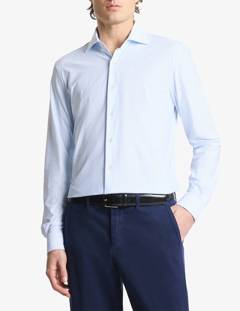 Fay Regular fit striped stretch shirt - picture 1 Fay Regular fit striped stretch shirt - picture 1